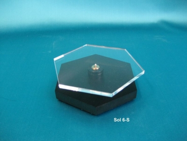 Solardisplay Sol 6 - schwarz, sechseckig