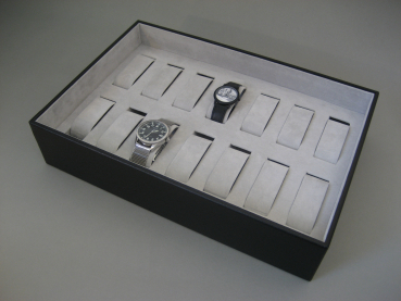 Preview: Tablett für 2 x 7  Uhren auf Spangen