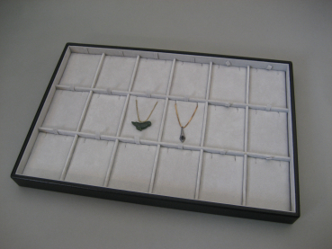 Tablett für Anhänger, 18 Kissen mit Schlitzen