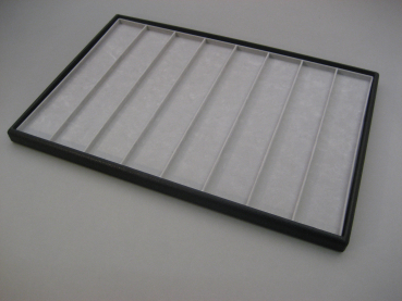 Tablett mit tiefgezogenem Einsatz, 8 Fächer