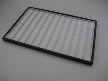 Tablett mit tiefgezogenem Einsatz, 12 Fächer